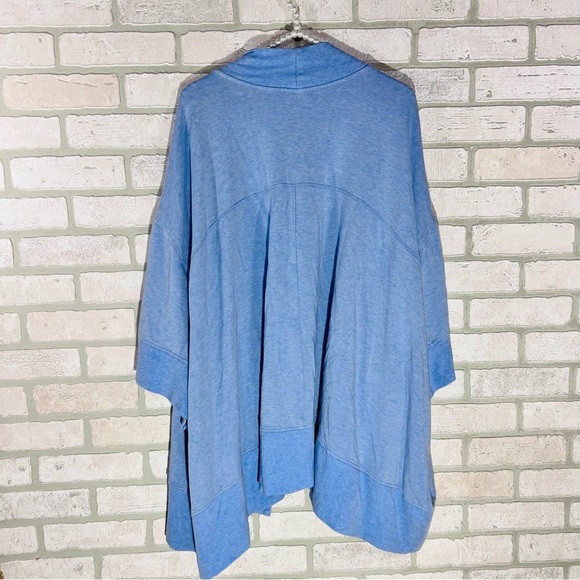 Athleta Lotus Wrap Cardigan in Blue Heather Size 3X/4X Style 980564 - Picture 6 of 10